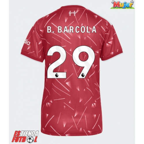 Liverpool Bradley Barcola #29 Primera Equipación Mujer 2026-27 Manga Corta